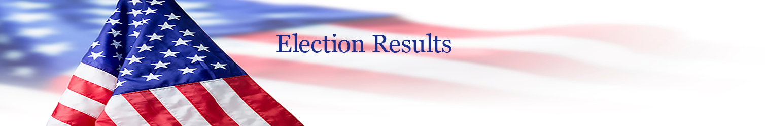 American Flag with Election Results