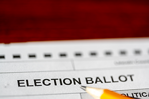 Paper Ballot with the words Election Ballot